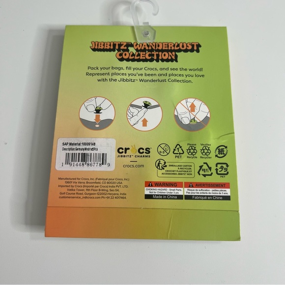 NEW CROCS Jibbitz Wanderlust Collection Germany 5 Pack - Picture 3 of 3